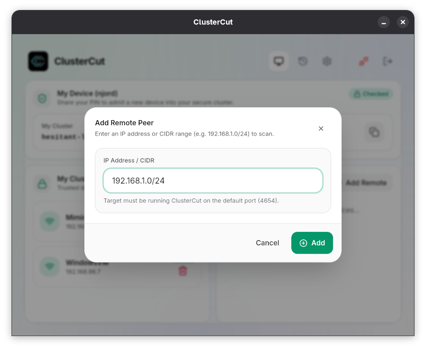 Remote connections (VPN/Web)