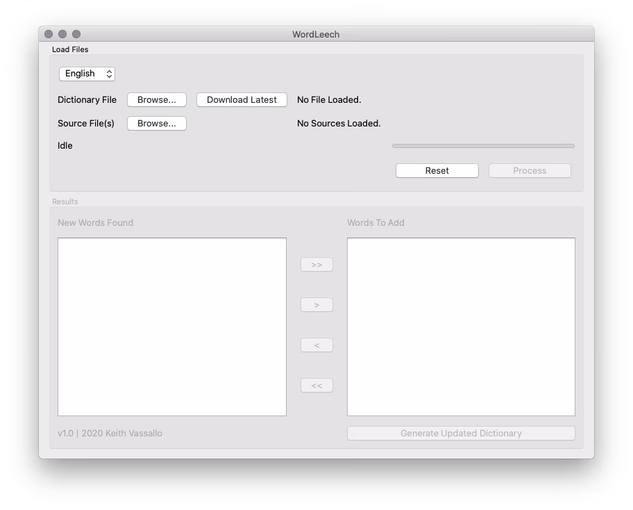 Main interface (English)